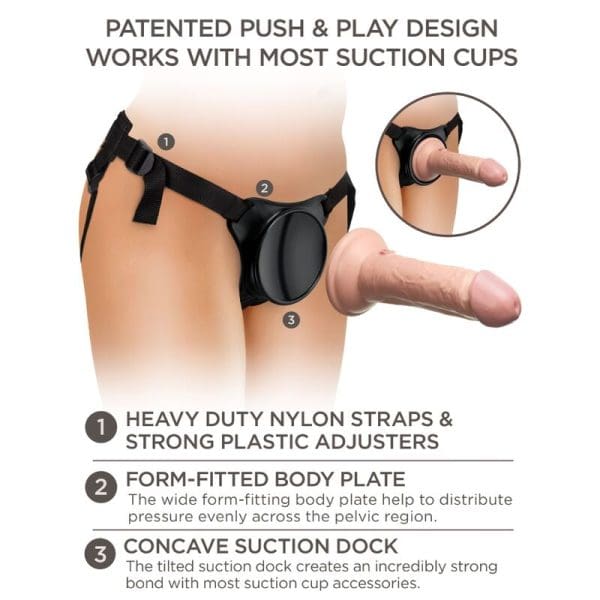 KING COCK - ELITE ADJUSTABLE HARNESS WITH DILDO 15.2 CM FOR BEGINNERS 9
